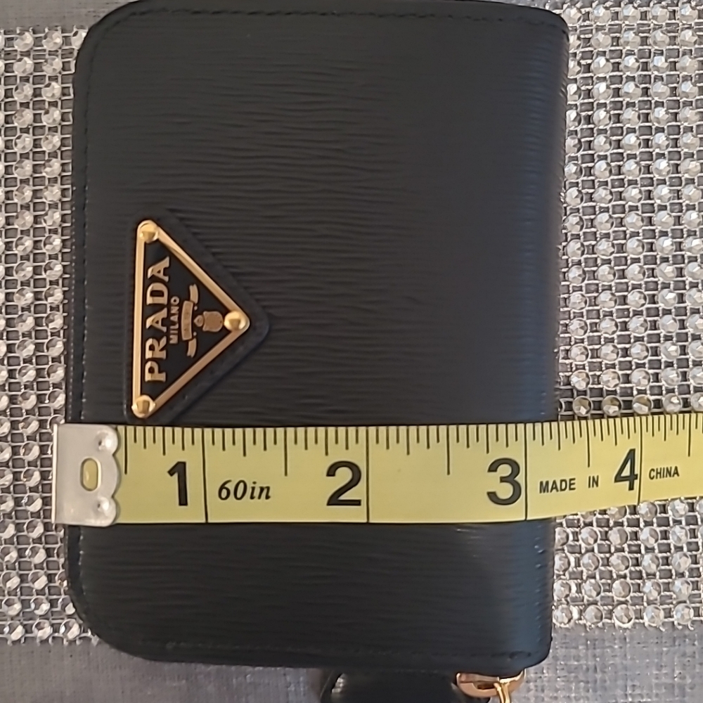 Prada Black Wallet with Gold Accents - Picture 14 of 16